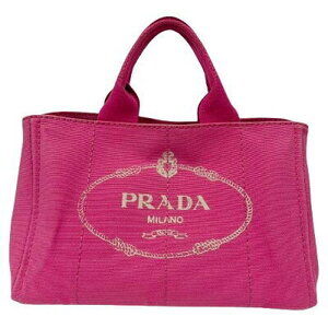 Prada CANAPA Tote Handbag Pink Canvas B
